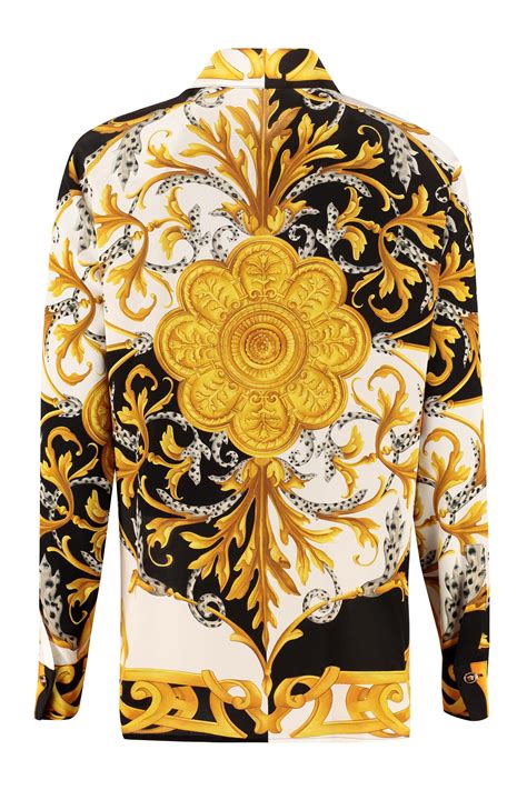 versace silk shirt women